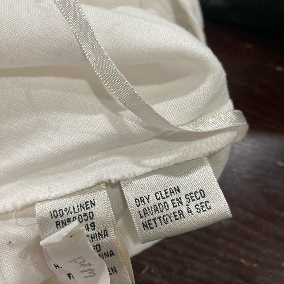 Long white linen dress - Picture 12 of 14